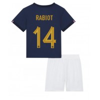 Dětský Fotbalový dres Francie Adrien Rabiot #14 MS 2022 Domácí Krátký Rukáv (+ trenýrky)